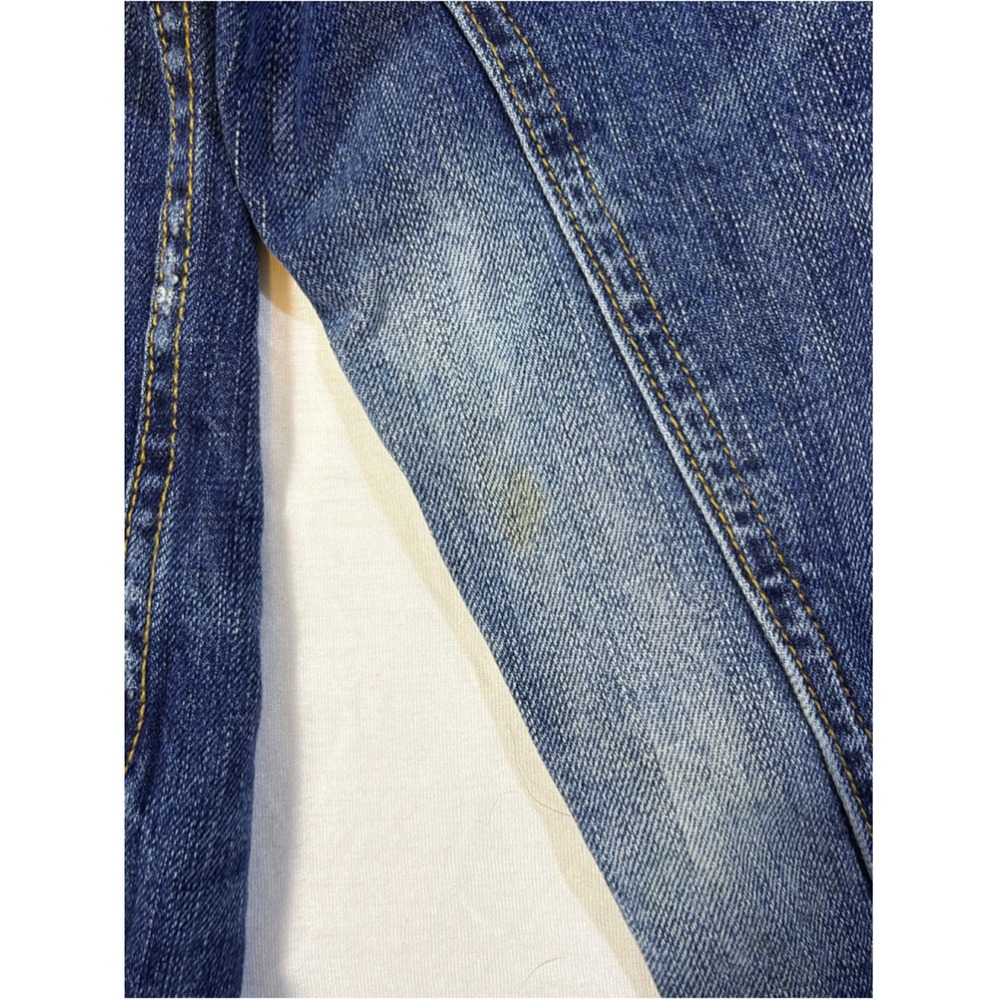 American Living Men's Denim Trucker Jacket Distressed Blue 100% Cotton S - Picture 3 of 8